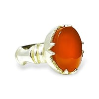 خاتم عقيق طبيعي