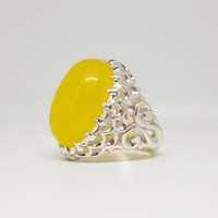 خاتم عقيق طبيعي