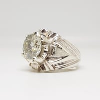 خاتم موزنايت بصلابة الالماس بشهادة