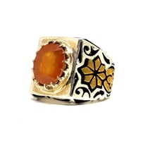 خاتم زفير اصفر بشهادة (بدرام)