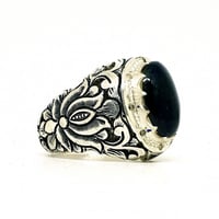 خاتم اوبال مرصع بالألماس بشهادة