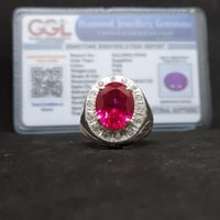 خاتم زفير مرصع زركون بشهادة