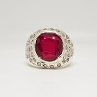 خاتم ياقوت طبيعي بشهادة GGL