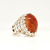 خاتم حجر الشمس صياغة يدوية