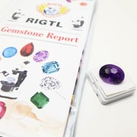 حجر اماتيست جمشت 20 قيراط بشهادة RIGTL