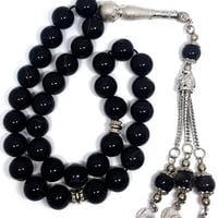 سبحة عقيق طبيعي مقاس 10ملم