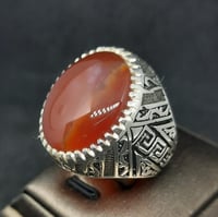 خاتم عقيق يماني كبدي