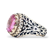 خاتم زفير وردي (Sapphire)