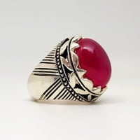 خاتم ياقوت نجمي بشهادة (شاهر)