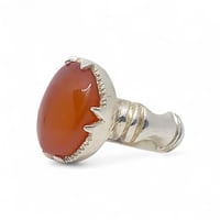 خاتم عقيق طبيعي