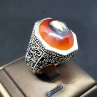 خاتم عقيق يماني صياغة (عارف)