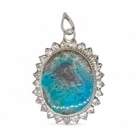 قلادة فيروز طبيعي