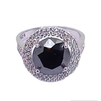 خاتم موزنايت 4 قيراط بشهادة