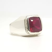 خاتم ياقوت صياغة يدوية