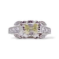 خاتم موزنايت 2 قيراط