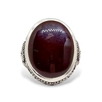 خاتم عقيق كبدي صياغة (عارف)