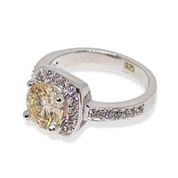 خاتم موزنايت 3 قيراط