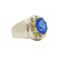 خاتم توباز مطعم بالالماس بشهادة