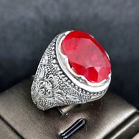 خاتم ياقوت طبيعي