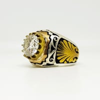 خاتم موزنايت بصلابة الألماس