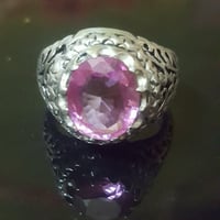 خاتم زفير وردي (Sapphire)