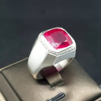 خاتم ياقوت صياغة يدوية