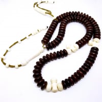 سبحة ابانوس مع عاج (99) خرزة