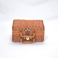 طقم سلات خوص صناعي (2قطع)