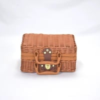 طقم سلات خوص صناعي (2قطع)