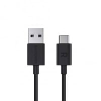 سلك شاحن تايب سي من راف باور طول 1 متر - أسود