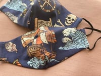 كمامة قماشية لون كحلي رقم #67