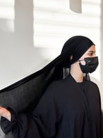 عرض عطف نقابين نظارة + طرحتين بندانة + طرحتين ربط