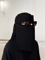 عرض نقاب نظارة +طرحة ربط ثابتة