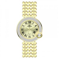 ساعة نسائية من لويس مارتن اللون الذهبي