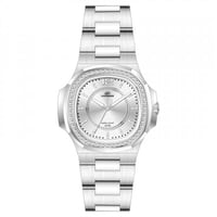 ساعة نسائية من لويس مارتن اللون الفضي