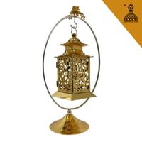 مبخره ذهبيه فانوس بشكل مميز