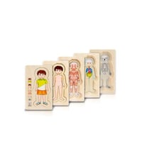 لعبة تركيب تعليمية خشبية هيكل الجسم 230