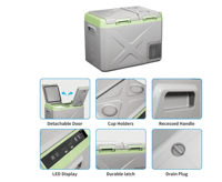 ثلاجة السيارة 45 لتر 60 وات - مع فريزر