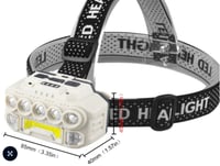 كشاف راس متعدد الوظايف يعمل بالشحن