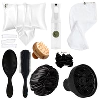 بوكس الادوات الذهبي للشعر الويفي والكيرلي