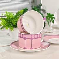 طقم اكواب سوار فسكي للكابتشينو او الشاي