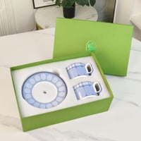 طقم اكواب سوار فسكي للكابتشينو او الشاي