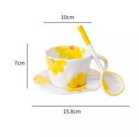 طقم كوب قهوة إبداعي مصنوع يدويًا من السيراميك المط...