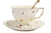 كوب اوربي مع صحن