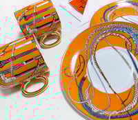 طقم هيرمز عدد 2 أكواب وعدد 2 من الصحون الفاخرة من...