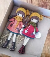 عدد اثنين دميه كروشيه صناعه يدويه تركيه