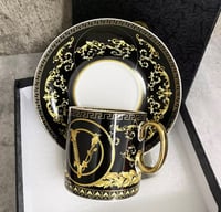 كوب فرزاتشي مع صحن قهوة بورسلين استايل اوربي