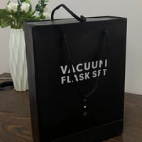 طقم حافظة حرارة مع كوبين بعبارة المزاج السعيد تصنع...