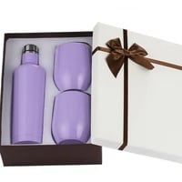 طقم حافظة حرارة مع كوبين اللون حسب المعروض بالصوره