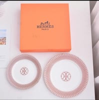 طقم صحون هيرمز قطعتين